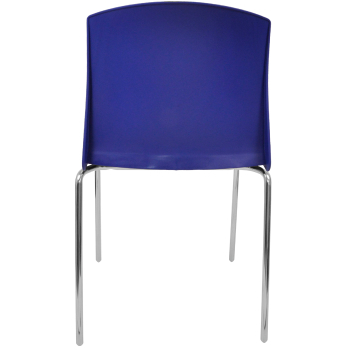 Стул пластиковый на металлокаркасе Pull-15 Blu blue RAL 5002 Голубой