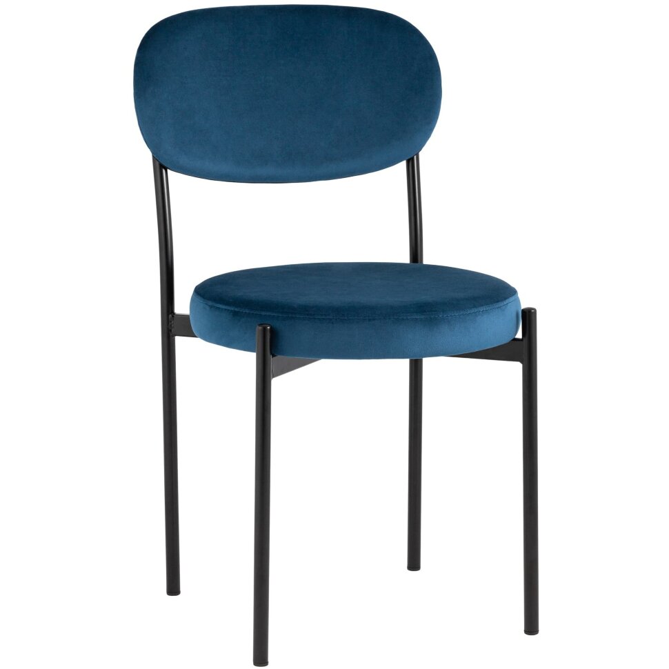Стул Stool Group для кухни Бриф велюр синий ножки металл Стул Stool Group для кухни Бриф велюр синий ножки металл