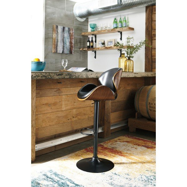 Стул барный Barstools Ashley Черный с коричневым Стул барный Barstools Ashley Черный с коричневым