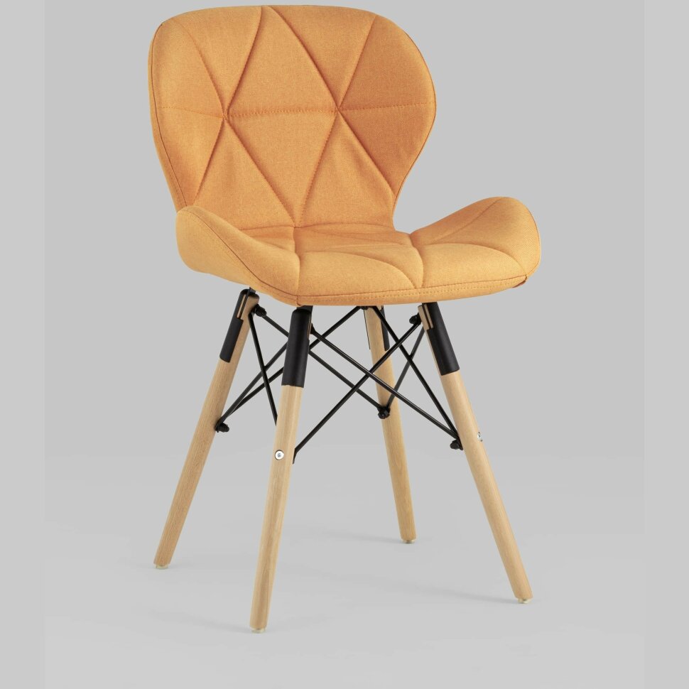 Стул Stool Group для кухни Бон рогожка оранжевый ножки дерево 4шт Стул Stool Group для кухни Бон рогожка оранжевый ножки дерево 4шт