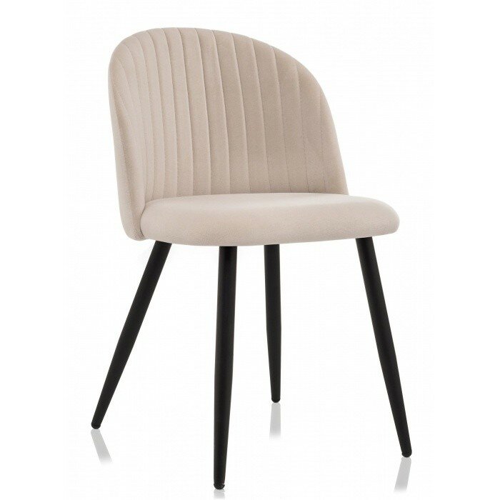 Стул на металлокаркасе Gabi 1 beige / black Стул на металлокаркасе Gabi 1 beige / black
