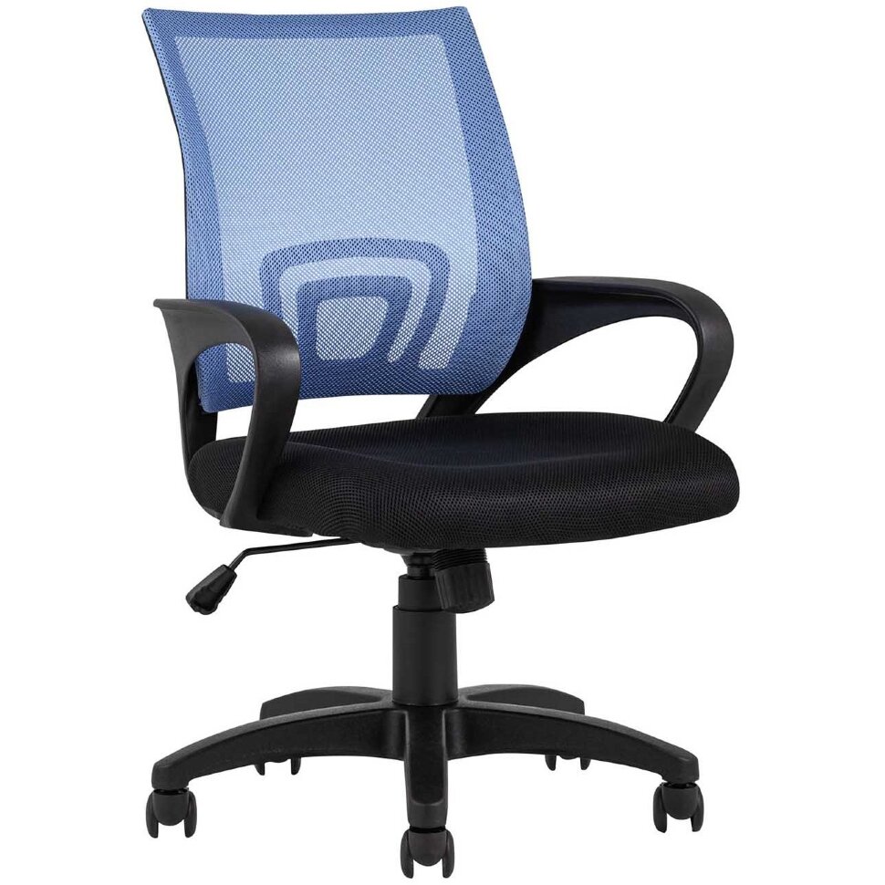 Кресло офисное TopChairs Simple голубое 