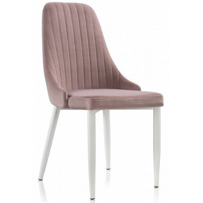 Стул на металлокаркасе Kora white / light purple Стул на металлокаркасе Kora white / light purple