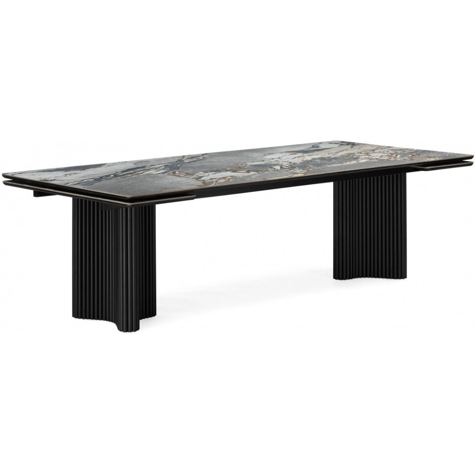 Керамический стол Мален 240x110 mineral stone baldoser / черный Керамический стол Мален 240x110 mineral stone baldoser / черный