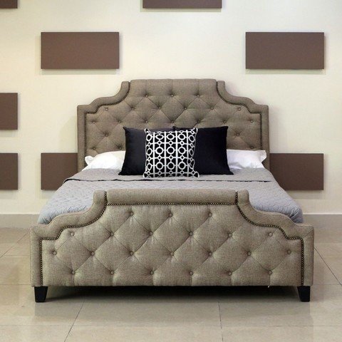 Кровать Marella B595 160*200 бежевый лен Бежевый Кровать Marella B595 160*200 бежевый лен Бежевый
